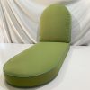 Oasis Green with Spring Green Piping Rounded End Sun Lounge Cover