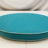 Surfy Blue with White Piping Oval Daybed Cushion Cover