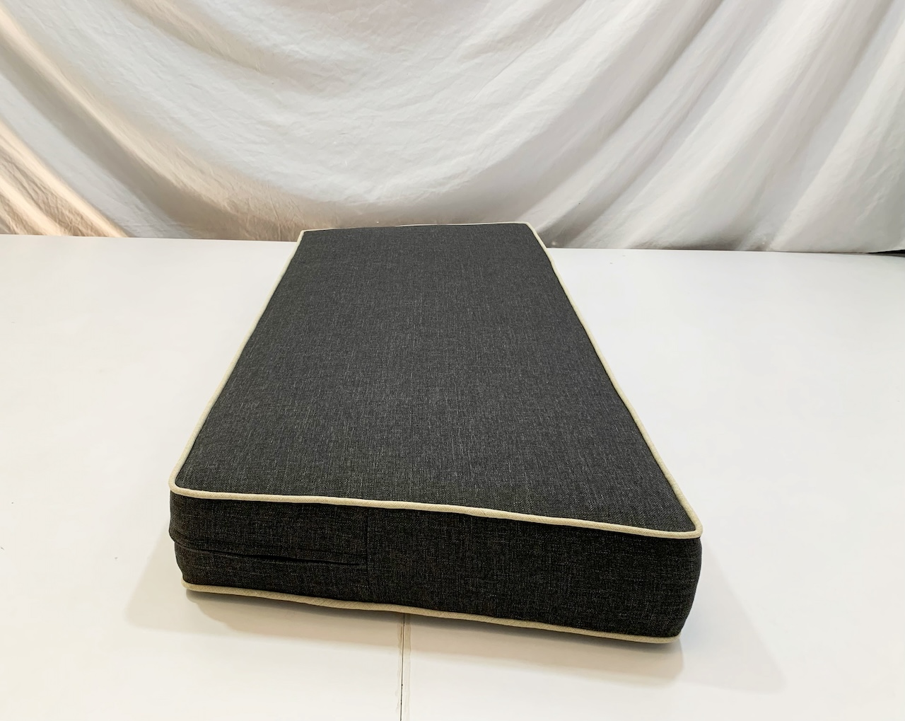 Urban Midnight Black Trapezoid Bench Cushion Cover
