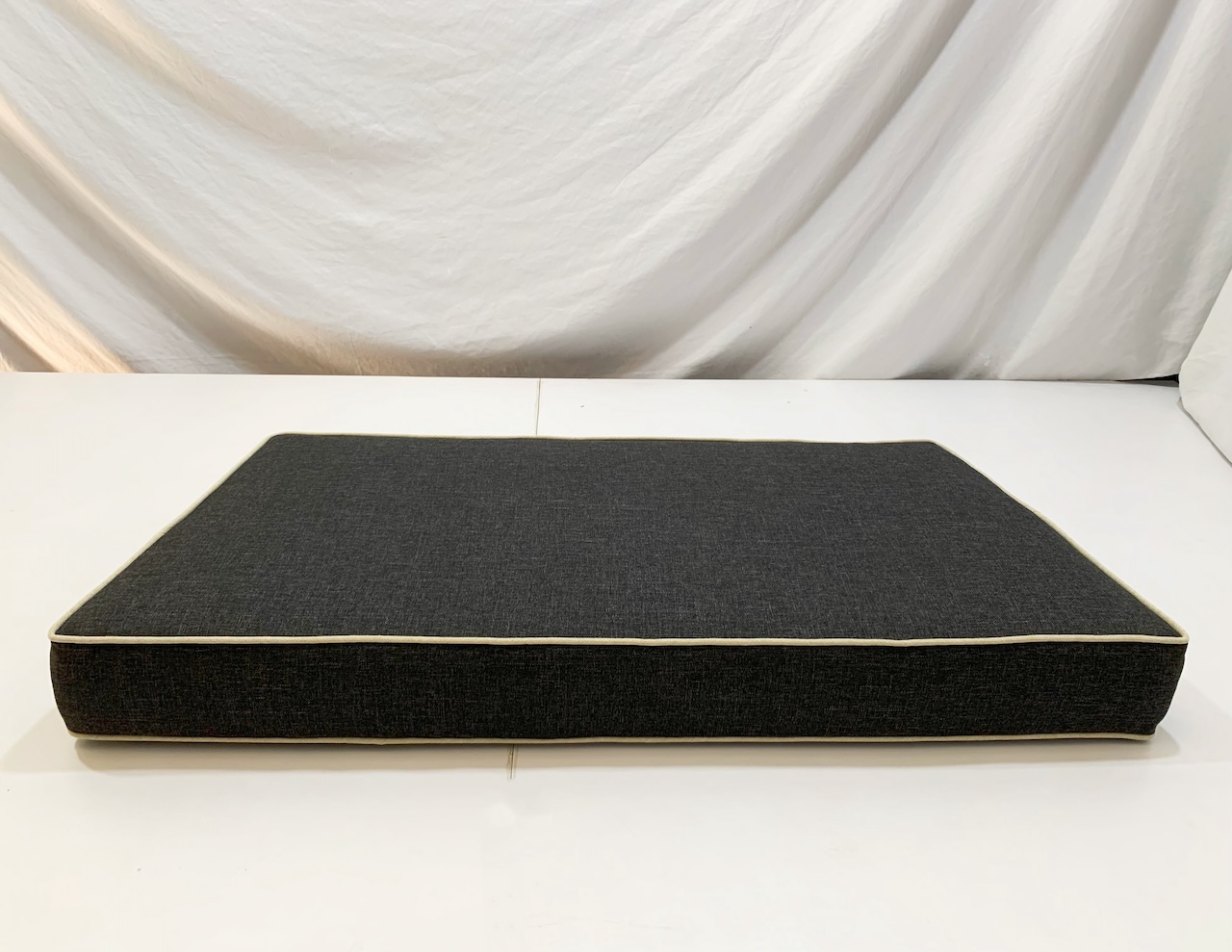 Urban Midnight Black Trapezoid Bench Cushion Cover