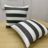 Onyx Charcoal Stripe Scatter Pillow Cover