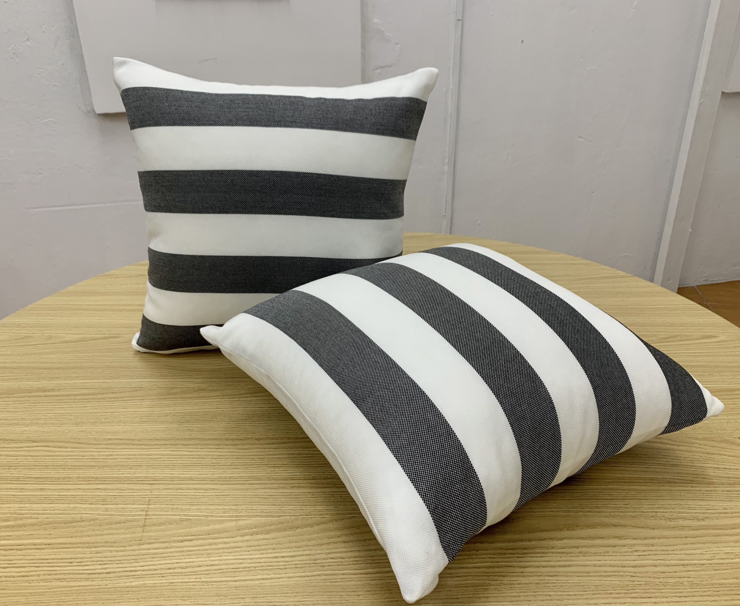 Onyx Charcoal Stripe Scatter Pillow Cover