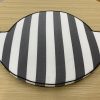 ONYX Charcoal Stripe Mushroom Cushion Cover