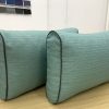 Spring Green with Black Piping Back Cushion Cover