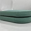 Spring Green Rounded Cushion Cover with Matching Piping