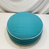 Surfy Blue Custom Oval Daybed Cushion Cover