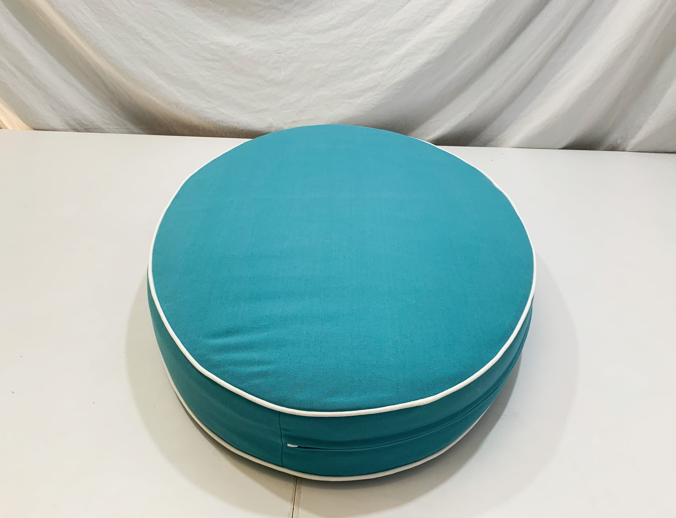 Surfy Blue Custom Oval Daybed Cushion Cover