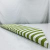 Vivianite Green Stripe Trapezoid Bench Cushion Cover