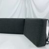 Urban Midnight Black Wedge Back Cushion Cover