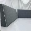 Grey Wedge Back Cushion Cover
