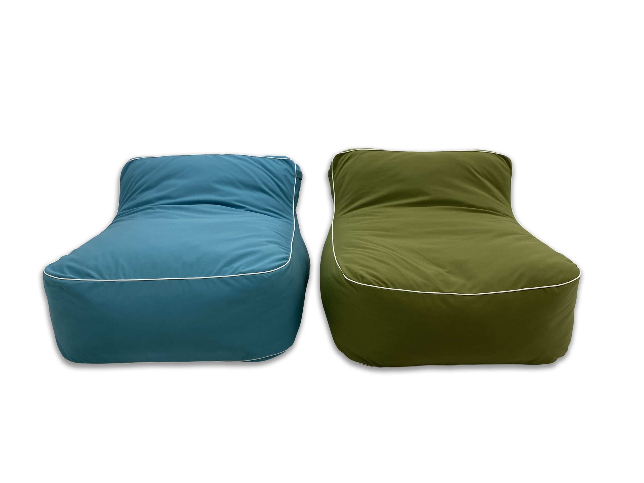 Surfy Blue and Oasis Green Bean Bag Cover