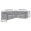 L-Shape Outdoor Sofa Cover - 205cm X 83cm X 80cm