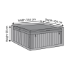 Square Spa & Jacuzzi Cover - 154cm X 154cm X 90cm