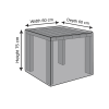 Square Dining Table Cover - 60cm X 60cm X 75cm