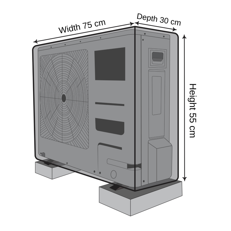 Outdoor Air Conditioner Cover - 75cm X 30cm X 55cm