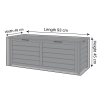 Outdoor Storage Box Cover - 93cm X 48cm X 45cm