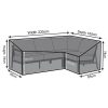 Left-Hand Corner Sofa Cover - 225cm X 165cm X 78cm