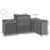 Custom L Shape Barbecue Kitchen Cover – Left