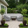 Grey Armless U-Shaped Outdoor Cover