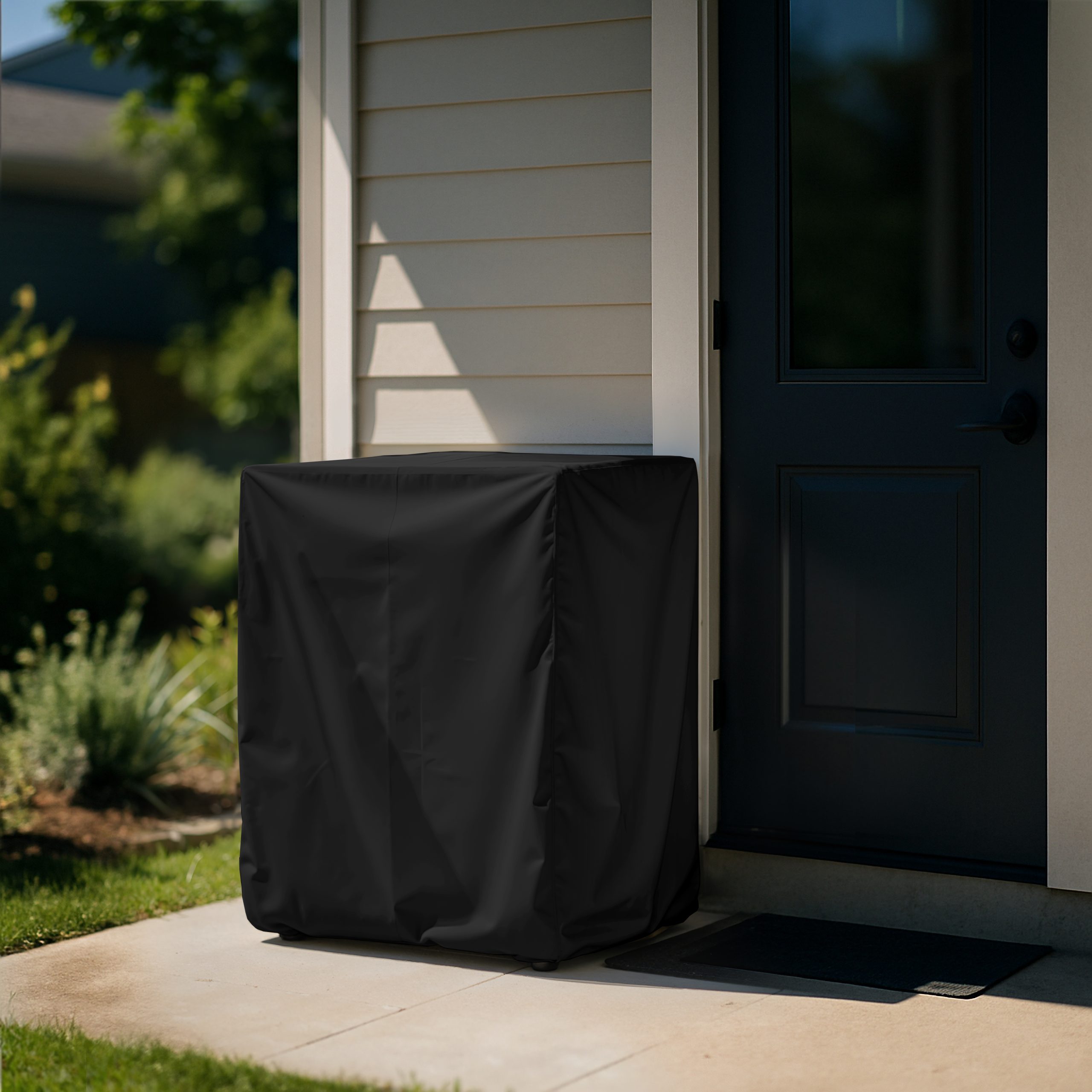Black Washing Machine & Dryer Cover