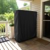 Black Firewood Rack Cover