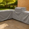 Grey L Shape Barbecue Kitchen Cover – Right