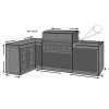Custom L Shape Barbecue Kitchen Cover – Right
