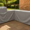 Grey L Shape Barbecue Kitchen Cover – Left