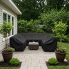 Black Armless U-Shaped Outdoor Cover