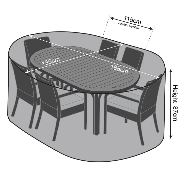 Oval Dining Set Cover