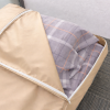 Beige Mattress Cover With Zip Opened