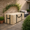 Beige Waterproof Cushion Storage Bag - Closed