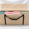 Beige Waterproof Cushion Storage Bag - Opened