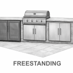 Freestanding Barbeque Kitchen