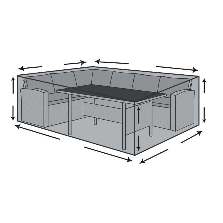Custom Outdoor Corner Dining Set Cover