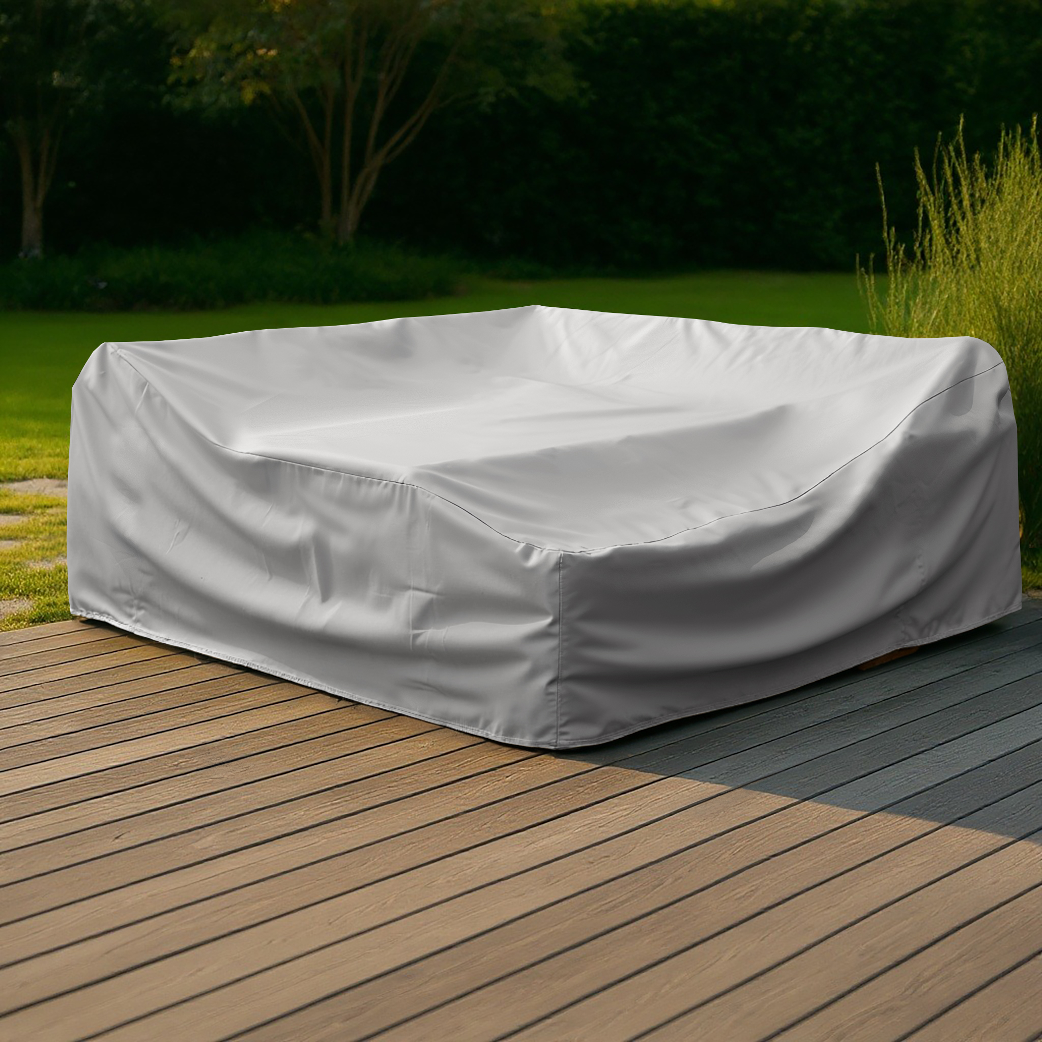 Grey Outdoor Corner Dining Set Cover