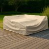Beige Outdoor Corner Dining Set Cover