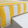 Lemon Yellow Stripe Pool Edge Cushion Cover
