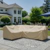 Beige Right-Hand Corner Sofa Cover