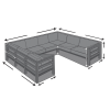 Custom U-Shaped Outdoor Sofa Cover