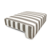 Tempest Grey Stripe Pool Side Cushion Seat Cover