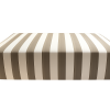 Tempest Grey Stripe Custom Pool Side Cushion Seat Cover