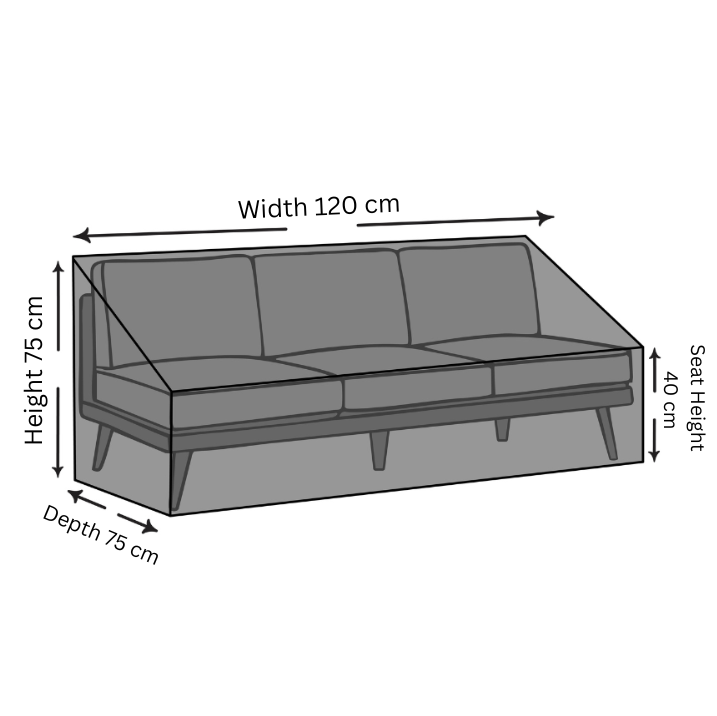 Armless Outdoor Sofa Cover