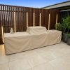 Beige Patio Kitchen Cover with Left Tap